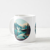 Mug Parc national Banff Moraine Lac Retro (Devant gauche)