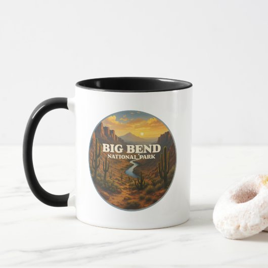 Mug Parc national Big Bend (Avec donut)