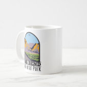 Mug Parc national Big Bend Chisos Montagnes Vintage (Devant gauche)
