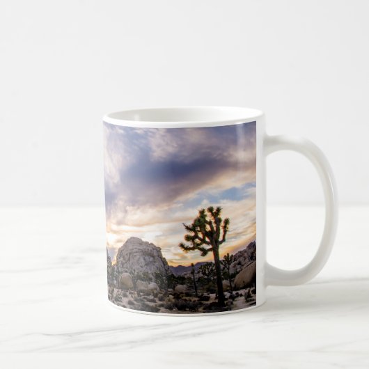 Mug Parc national d'arbre de Joshua au coucher du (Droite)