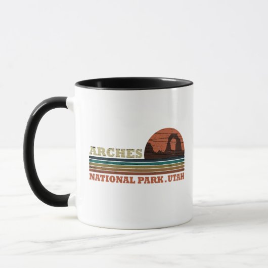 Mug Parc national de Arches vintage Moab Utah (Gauche)