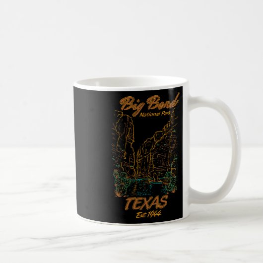 Mug Parc national de Big Bend Texas Camping Randonnée (Droite)