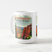 Mug Parc national de Bryce Canyon Utah Hoodoo Retro (Devant gauche)