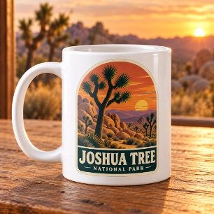 Mug Parc national de Joshua Tree Coucher de soleil vin
