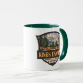 Mug Parc national de Kings Canyon Illustration Art rét (Devant droit)