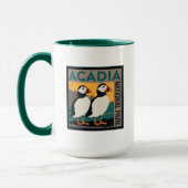Mug Parc national de l'Acadie, Maine | Puffins (Gauche)