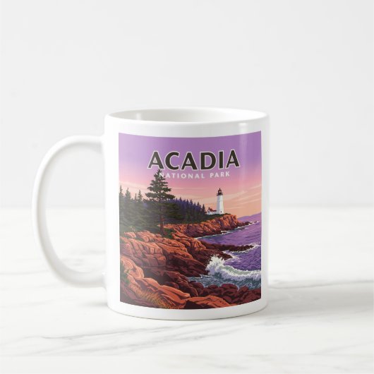 Mug Parc national de l'Acadie vintage (Gauche)