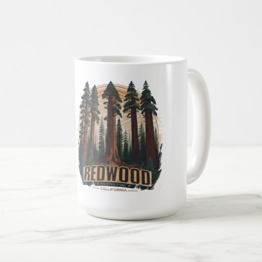 Mug Parc national de Redwood, Californie côtière (Devant droit)