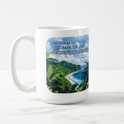 Mug Parc National de Samoa Américaines Plage Rainfores (Gauche)