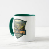 Mug Parc national de Shenandoah Illustration Voyage Ré (Devant gauche)
