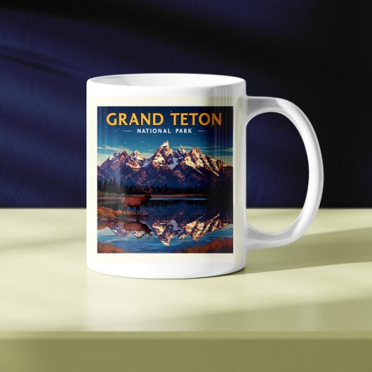 Mug Parc national de vintage Grand Teton