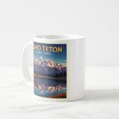 Mug Parc national de vintage Grand Teton (Devant gauche)