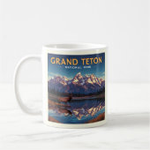 Mug Parc national de vintage Grand Teton (Gauche)