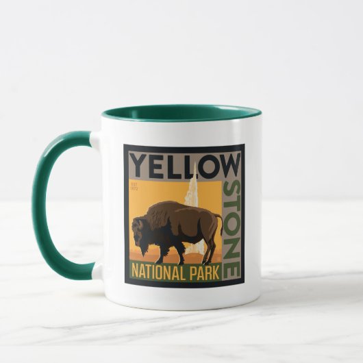 Mug Parc national de Yellowstone | Buffalo (Gauche)