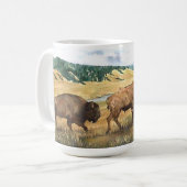 Mug Parc national de Yellowstone de bison de vallée de (Devant gauche)