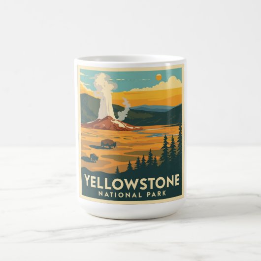Mug Parc national de Yellowstone Design d'aventure (Centre)