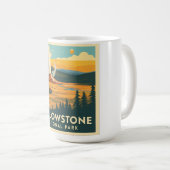 Mug Parc national de Yellowstone Design d'aventure (Devant droit)