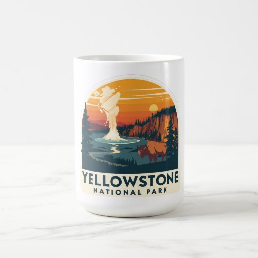 Mug Parc national de Yellowstone Design d'aventure (Centre)