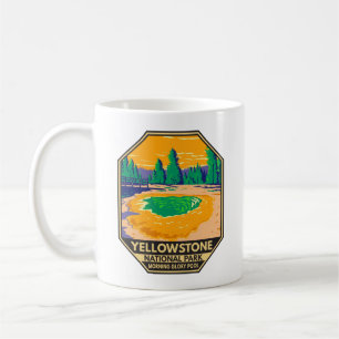 Mug Parc national de Yellowstone Matin Glory Pool Rétr