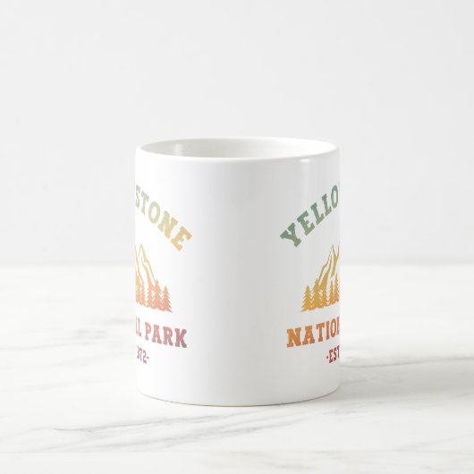 Mug Parc national de Yellowstone Randonnée rayonnant C (Centre)