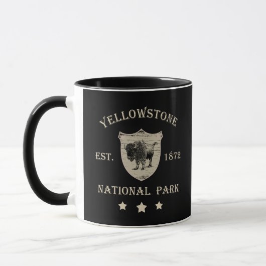 Mug Parc national de Yellowstone vintage (Gauche)
