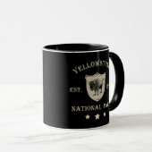 Mug Parc national de Yellowstone vintage (Devant droit)