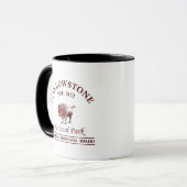 Mug Parc national de Yellowstone vintage (Devant gauche)