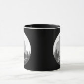 Mug Parc national de Yosemite Demi-Dôme noir blanc (Centre)