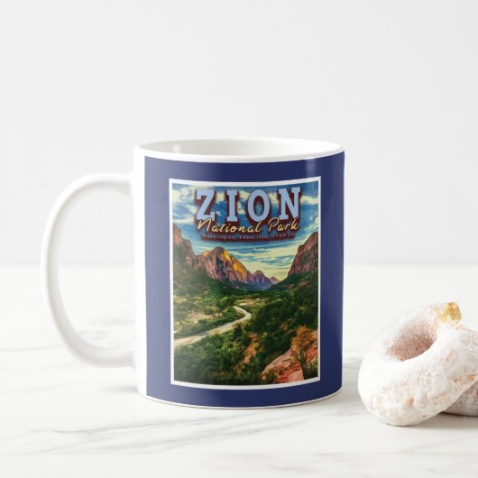MUG PARC NATIONAL DE ZION - UTAH ÉTATS-UNIS (Avec donut)