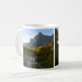 Mug Parc national de Zion, Watchman Peak, Virgin River (Devant gauche)