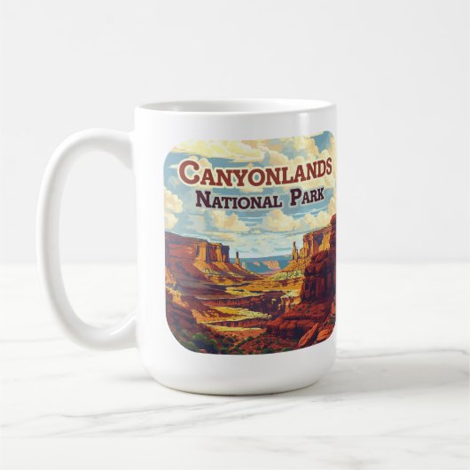 Mug Parc national des Canyonlands Utah Moab Retro (Gauche)