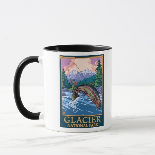 Mug Parc national des Glaciers, MontanaFly Pêcheur # (Gauche)