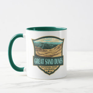 Mug Parc national des Great Sand Dunes Illustration Ré