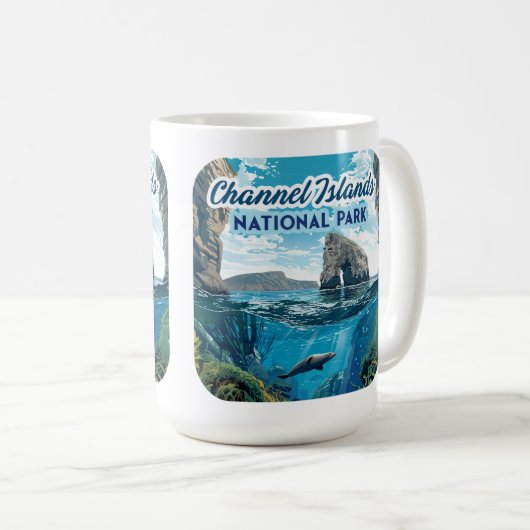 Mug Parc national des îles Channel Californie Océan (Devant droit)