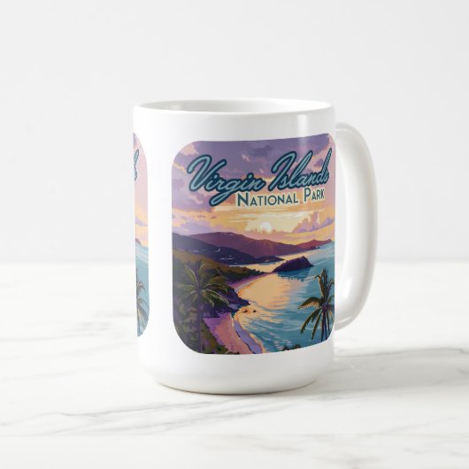 Mug Parc national des Îles Vierges Plage St John (Devant droit)