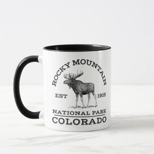 Mug Parc national des Rocheuses Colorado Randonnée à l (Gauche)