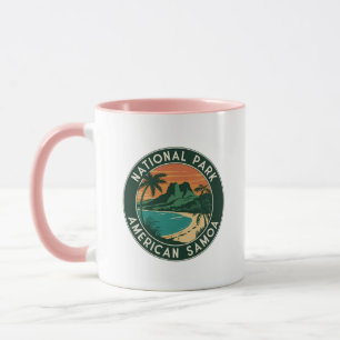 Mug Parc national des Samoa américaines Emblem rond