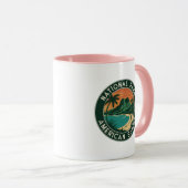 Mug Parc national des Samoa américaines Emblem rond (Devant droit)