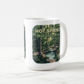 Mug Parc national des sources chaudes Arkansas Retro (Devant droit)