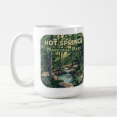 Mug Parc national des sources chaudes Arkansas Retro (Gauche)