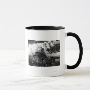 Mug Parc national d'Hawaï, vue d'un tube de lave