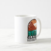 Mug Parc national du Glacier Montana Vintage (Devant droit)