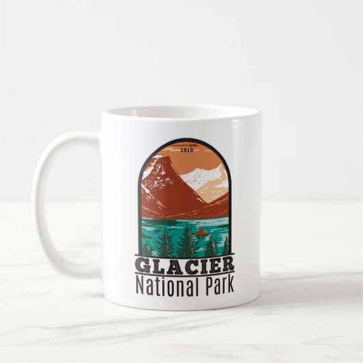 Mug Parc national du Glacier Montana Vintage (Gauche)