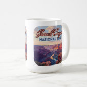 Mug Parc national du Grand Canyon Arizona Retro (Devant droit)