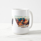 Mug Parc national du Grand Canyon Arizona Retro (Devant droit)