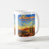Mug Parc national du Saguaro Arizona Désert Cactus Rét (Devant droit)