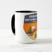 Mug Parc national du Saguaro Souvenir Cactus Arizona (Devant gauche)