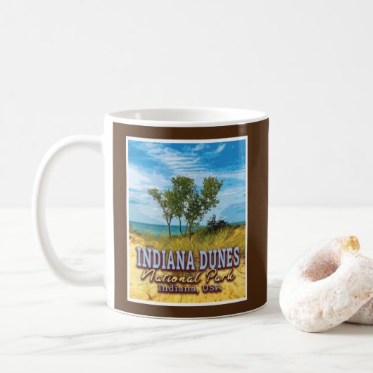 MUG PARC NATIONAL INDIANA DUNES - INDIANA USA (Avec donut)