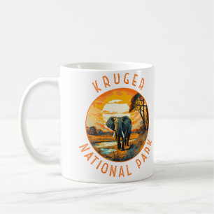 Mug Parc national Kruger Afrique du Sud Eléphant en dé