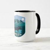 Mug Parc national Vintage Grand Teton Mountain Moose (Devant droit)